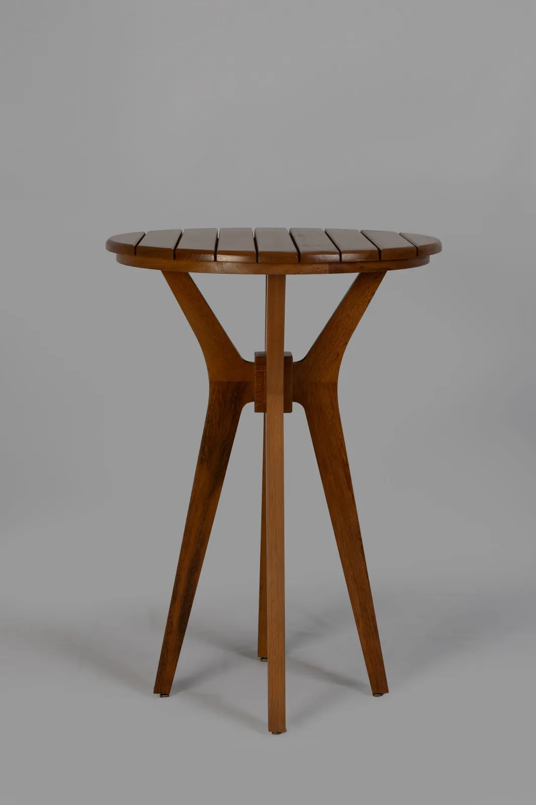 Mesa de bistró 60cm Jardim tablero macizo de listones Noble