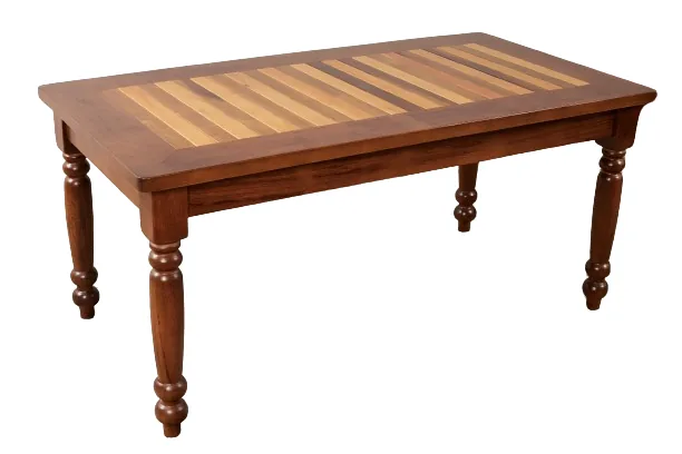 Mesa Elizabeth 90cm X 170cm patas torneadas y tablero de listones Noble